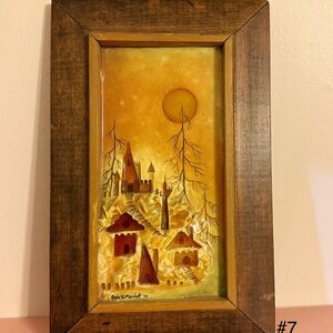 Mid Century Dale V MarriottbCastle Resin Multimedia MCM 3D Wall Art